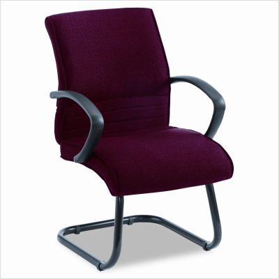 Alera rici ii thin profile guest chair fabric burgundy