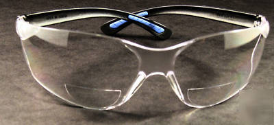 Bifocal safety glasses +2.5 diopter,cat eye style clear
