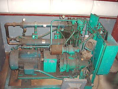 Le roi dresser 75 hp air compressor heat exchanger tank