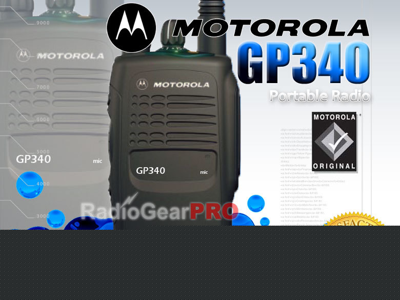 Motorola GP340 handheld radio vhf 136-174MHZ gp-340