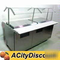 True dual side sandwich salad food prep cooler 19CU.ft