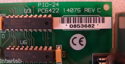 Pio-24 24-bit, isa board w/ parallel digital i/o