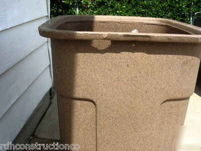 Toter 2 door waste trash can 24 x 24 x 43 inches tall
