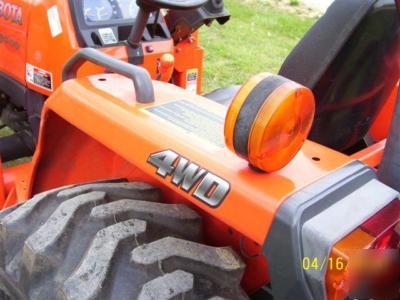 L3400DT kubota tractor loader/trailer/bushhog/boxblade