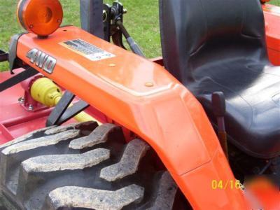 L3400DT kubota tractor loader/trailer/bushhog/boxblade