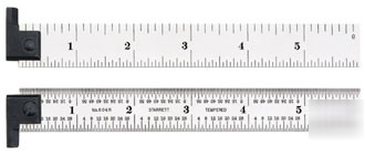 New starrett # CH604R-6 / 6â€ steel rule with hook end â€“ 