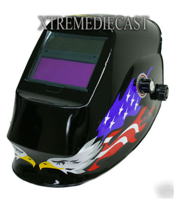 Auto darkening welding helmet mig tig american eagle