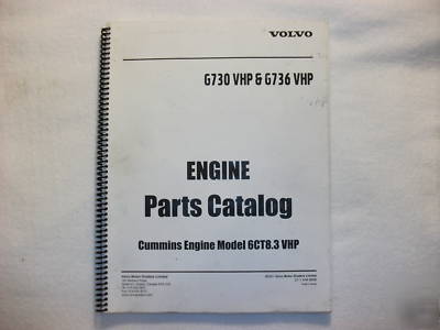 Cummins parts manual for model 6CT 8.3 engine 