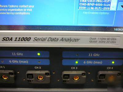Lecroy SDA11000, 4 ch 11/6 ghz serial data analyzer