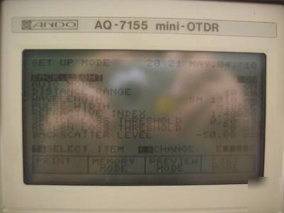 Ando aq-7155 mini-otdr ver 4.20 & ssi dpu-411 type ii #