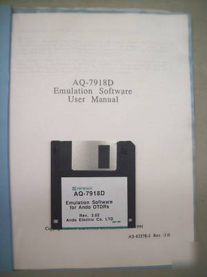 Ando aq-7155 mini-otdr ver 4.20 & ssi dpu-411 type ii #
