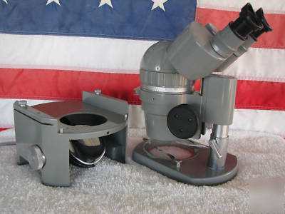 Olympus microscope tokyo 217143 stereo sz w/ slides