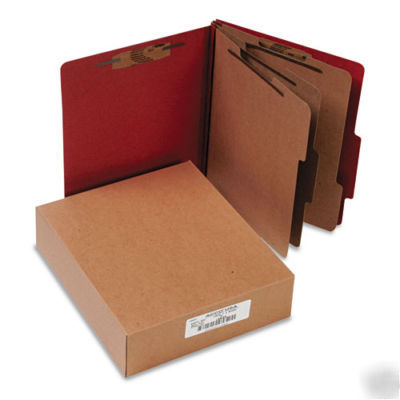 Pressboard 8 section classification folders acco 15038