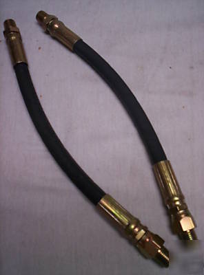 Lot of (2) hydraulic hose 1/4 x 11 1/2 male 1/4NPT ends