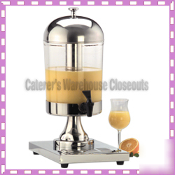New 2 gallon single juice / beverage dispenser 