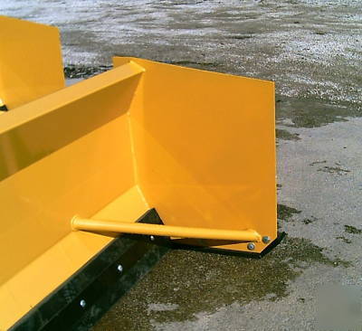 10' snow plow pusher skid steer loader skidsteer