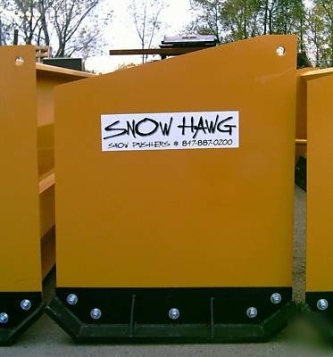 10' snow plow pusher skid steer loader skidsteer
