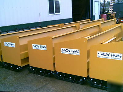 10' snow plow pusher skid steer loader skidsteer