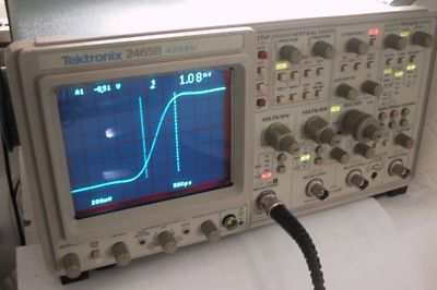 Tektronix 2465B 400MHZ oscilloscope + cal'd +guaranty 