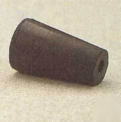 Vwr black rubber stoppers, one-hole 105M291: 105M291