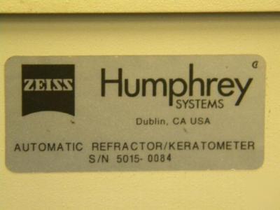 Zeiss humphrey acuitus 5015 autorefractor keretometer
