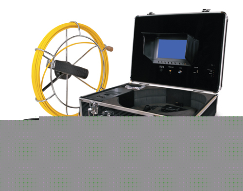 Video snake pipe & wall inspection color camera system