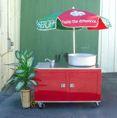 Concession cart (complete portable sink w/ hot water)