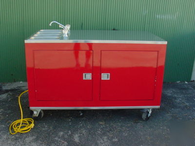 Concession cart (complete portable sink w/ hot water)