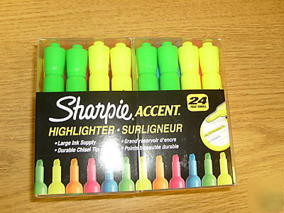 Sharpie 24 count highlighters yellow and green multi