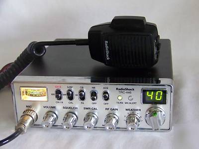 Radio shack trc-446 40 channel cb radio + weather & ace