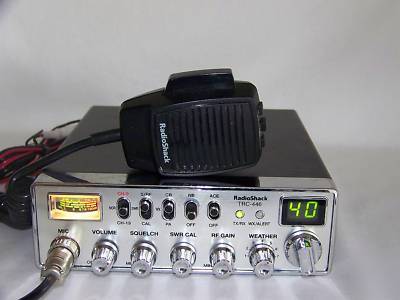 Radio shack trc-446 40 channel cb radio + weather & ace