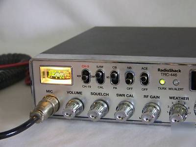 Radio shack trc-446 40 channel cb radio + weather & ace