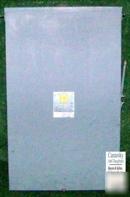 1 used square d DTU224NRB 200A disconnect switch