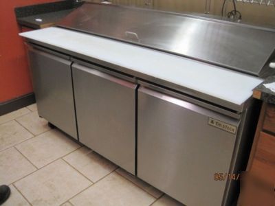 Coldtech 6FT sandwich prep cooler s/s refrigerator 