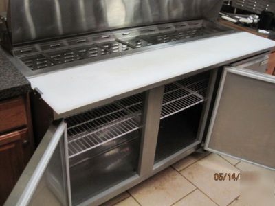 Coldtech 6FT sandwich prep cooler s/s refrigerator 