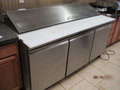 Coldtech 6FT sandwich prep cooler s/s refrigerator 