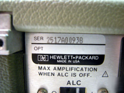 Hp/agilent 11975A 2-8GHZ, 6-16 dbm amplifier