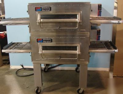 Middleby marshall electric double conveyor pizza oven