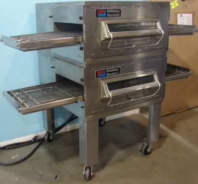 Middleby marshall electric double conveyor pizza oven