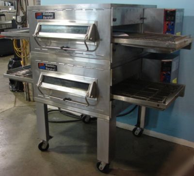 Middleby marshall electric double conveyor pizza oven