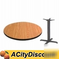 New 5 reversible 24IN round table top restaurant tables