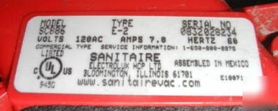 2 electrolux sanitaire SC886 commercial upright vacuums