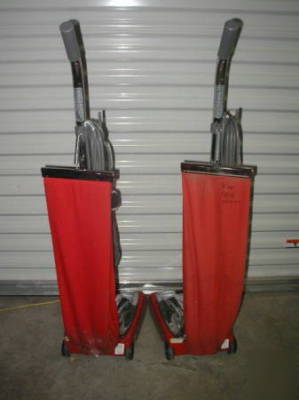 2 electrolux sanitaire SC886 commercial upright vacuums