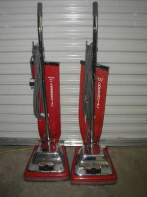 2 electrolux sanitaire SC886 commercial upright vacuums