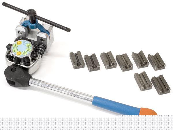 Double/single professional brake tubing flaring tool