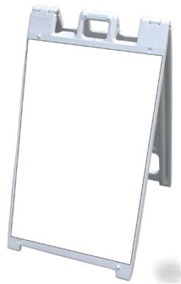 Signicade a frame sign sidewalk sandwichboard white 