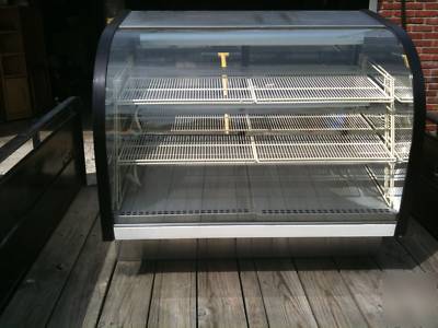 4 ft used curved glass display case