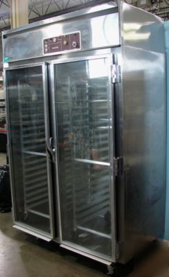 New baker's aid two door display proofer, two racks