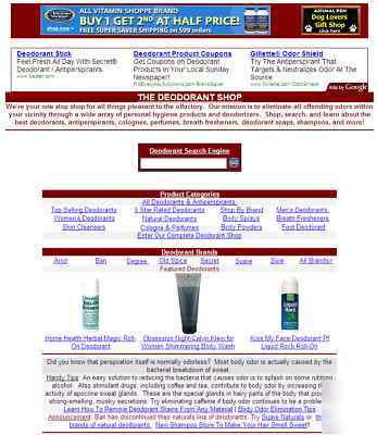 Deodorantshop.com - deodorants deodorizers traffic 