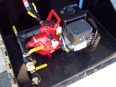  fire fighting skid unit slip-on complete 300 gallon